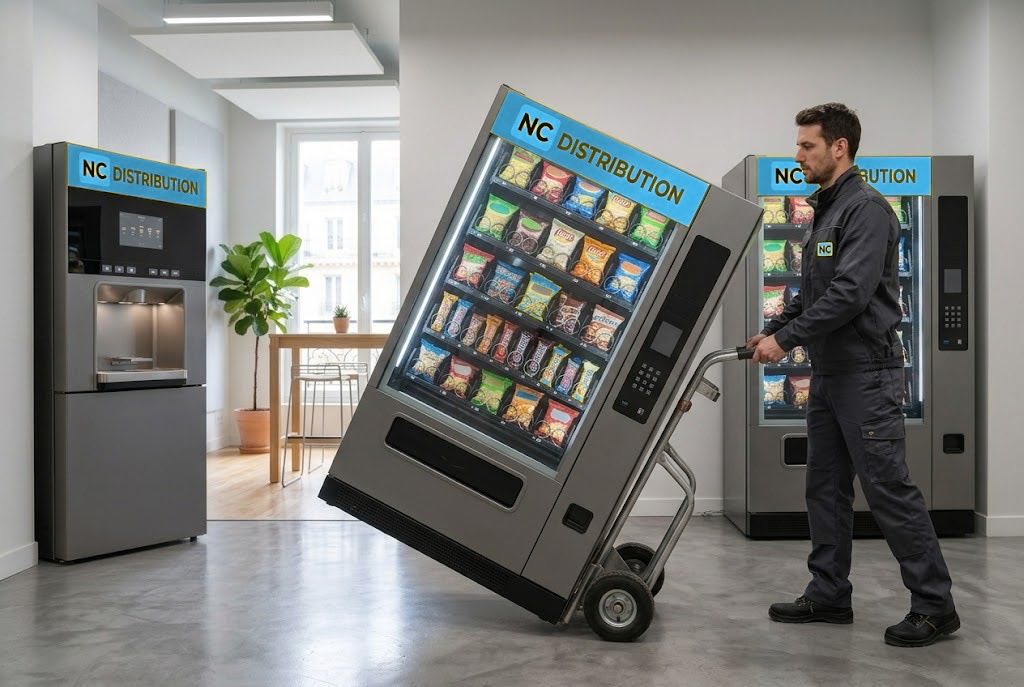 Installation d’une machine à café NC DISTRIBUTION en entreprise