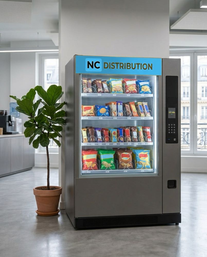Distributeur de snacks, installation gratuite